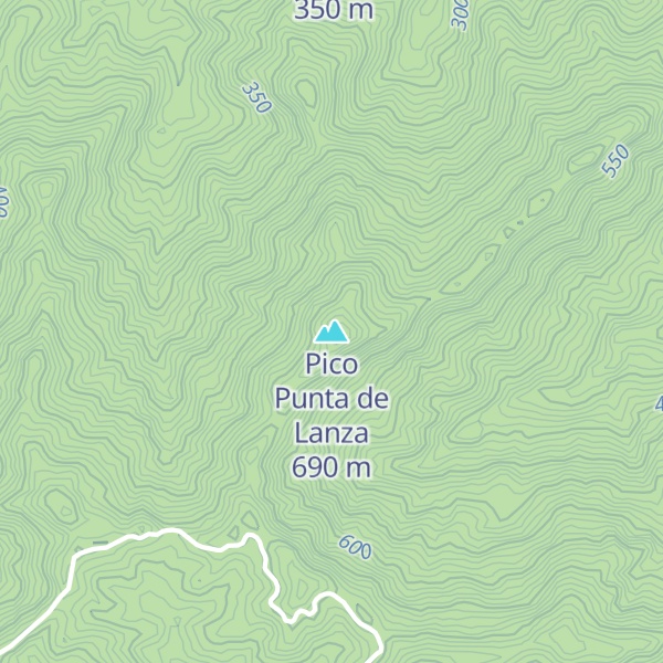 Map of Pico Punta de Lanza