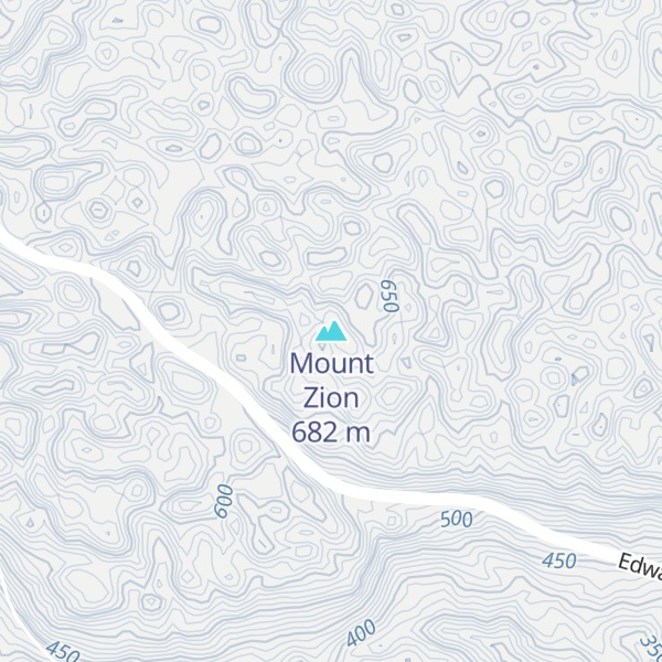 Map of Mount Zion