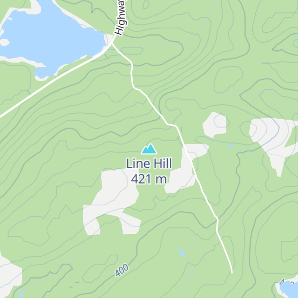 Map of Line Hill