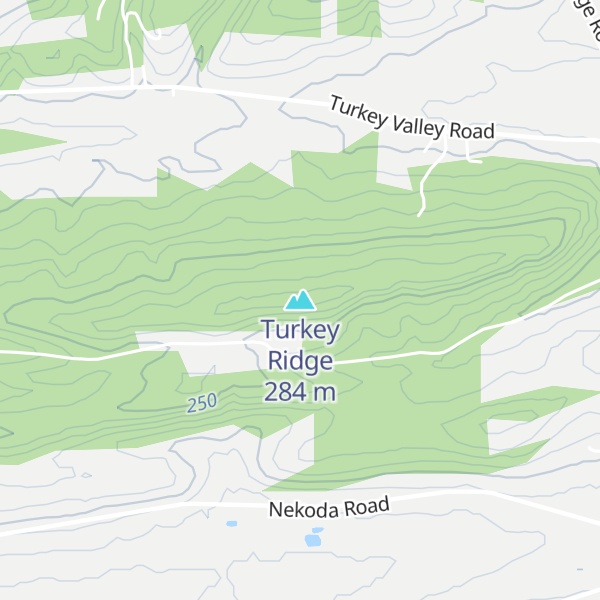 Map of Turkey Ridge