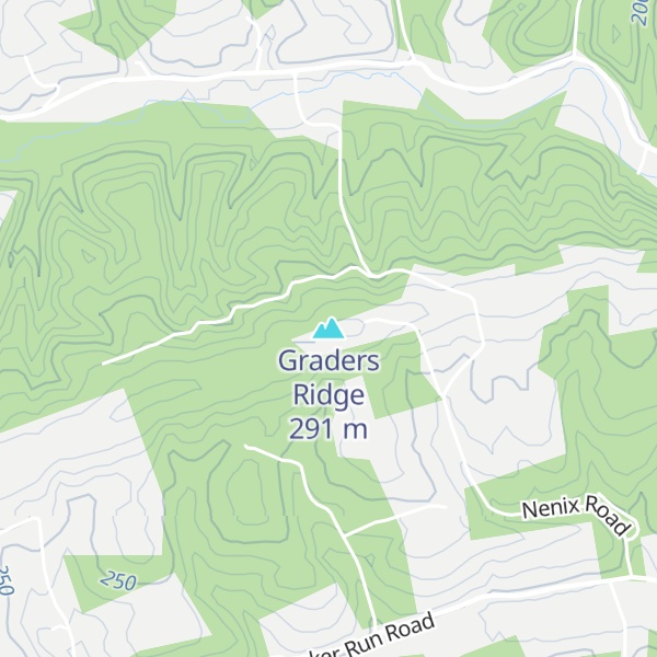 Map of Graders Ridge