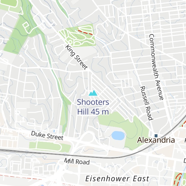 Map of Shooters Hill