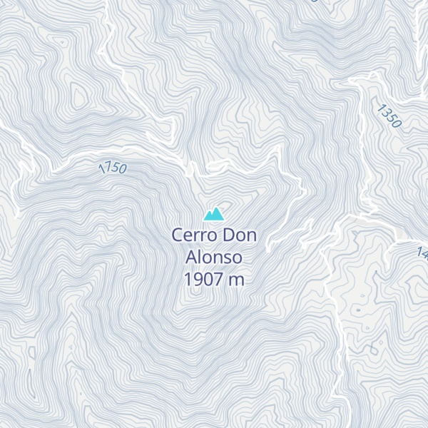Map of Cerro Don Alonso