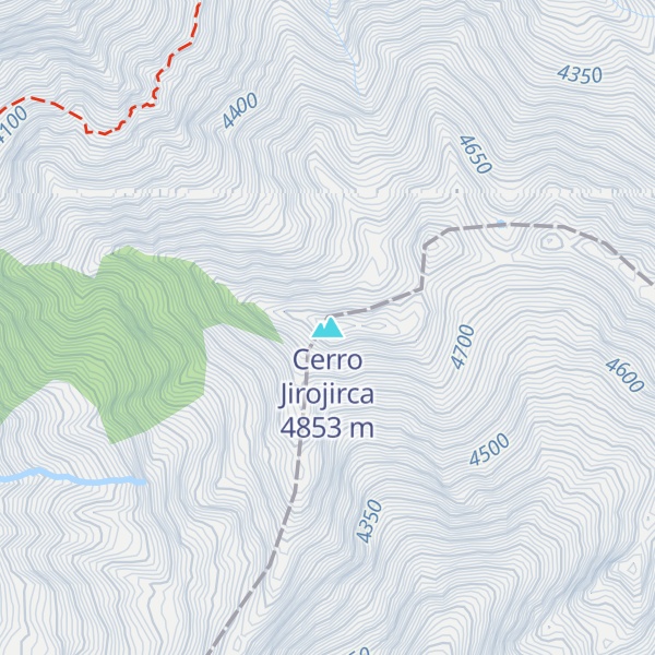 Map of Cerro Jirojirca