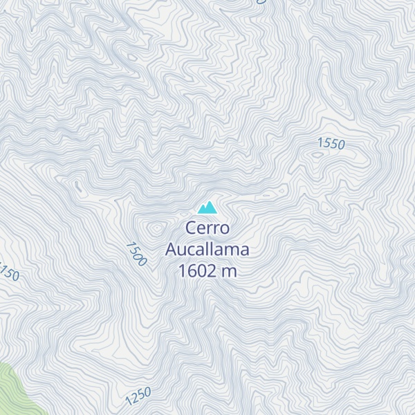 Map of Cerro Aucallama