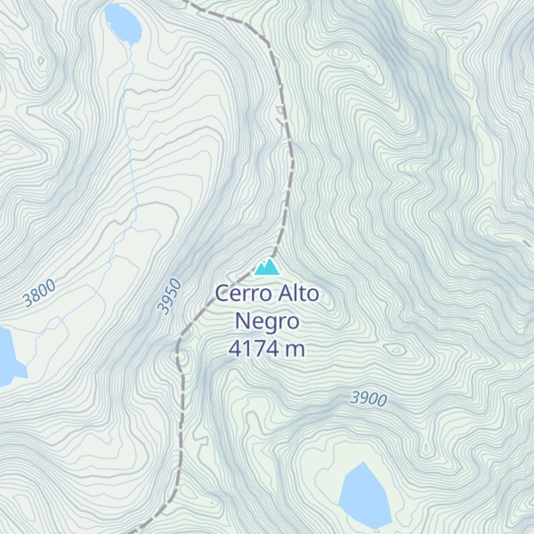 Map of Cerro Alto Negro
