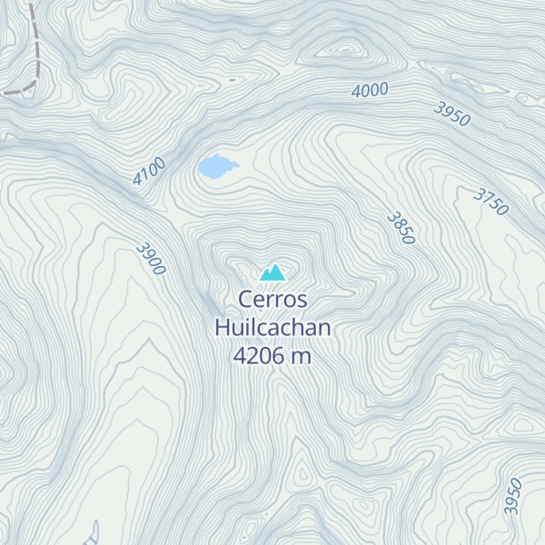 Map of Cerros Huilcachan