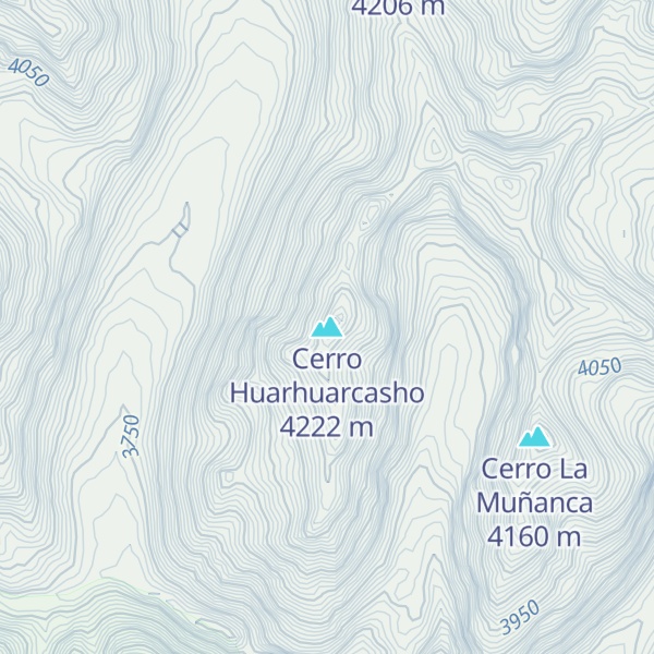 Map of Cerro Huarhuarcasho