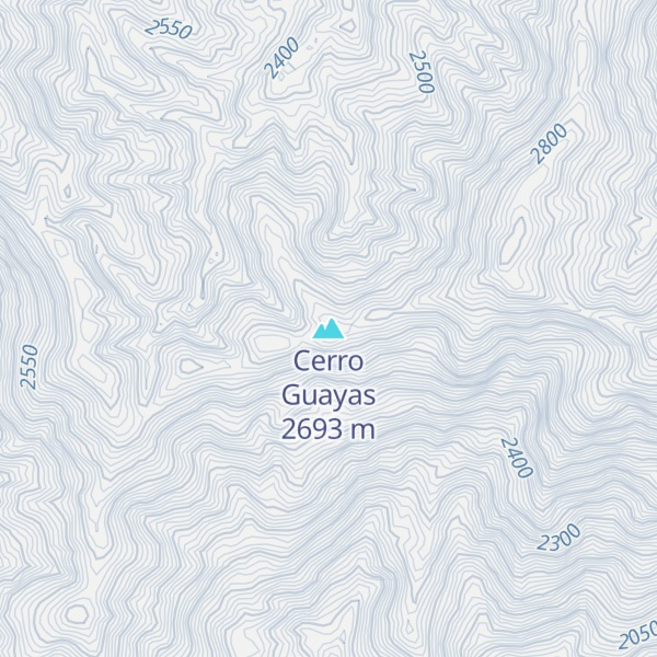 Map of Cerro Guayas