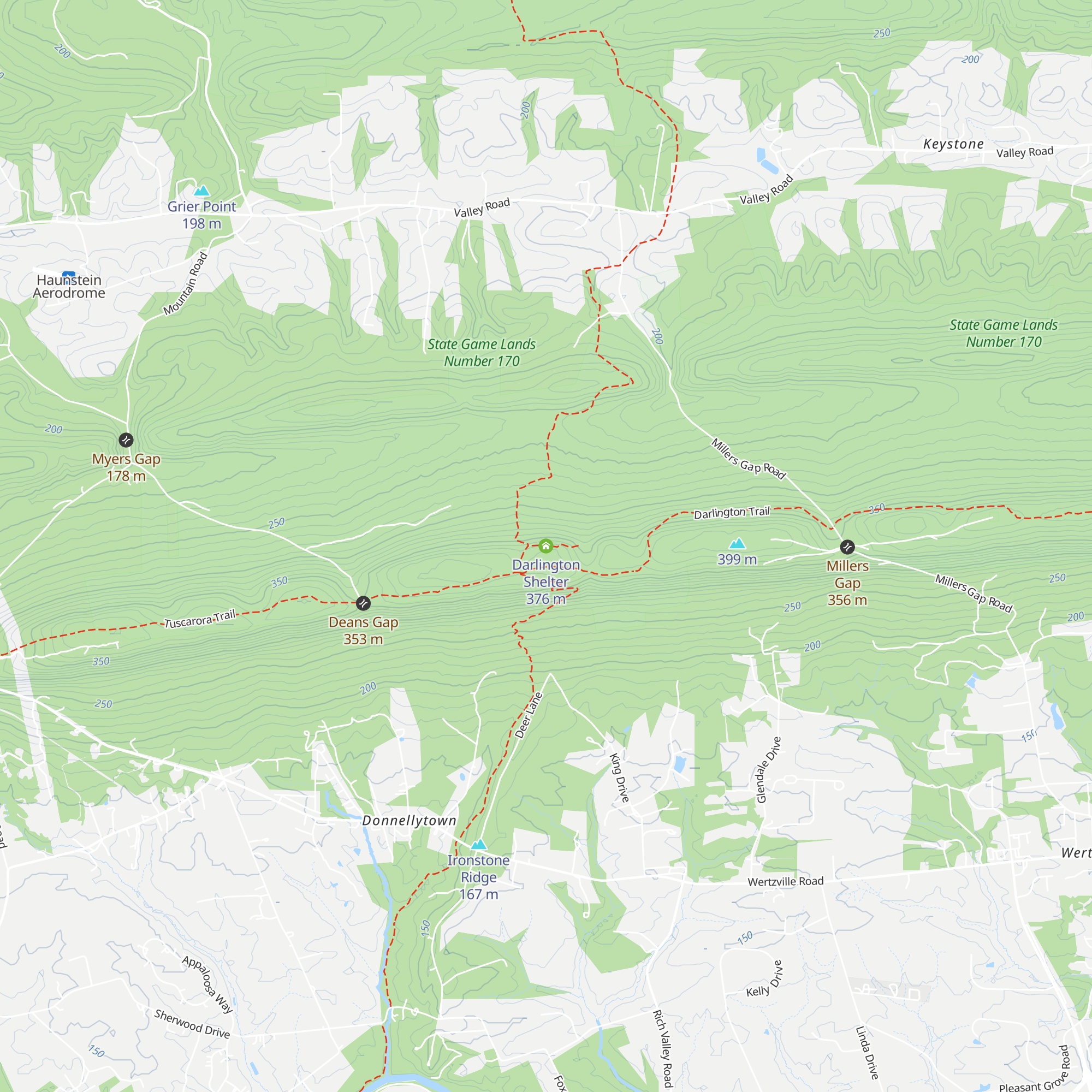 Darlington Shelter map