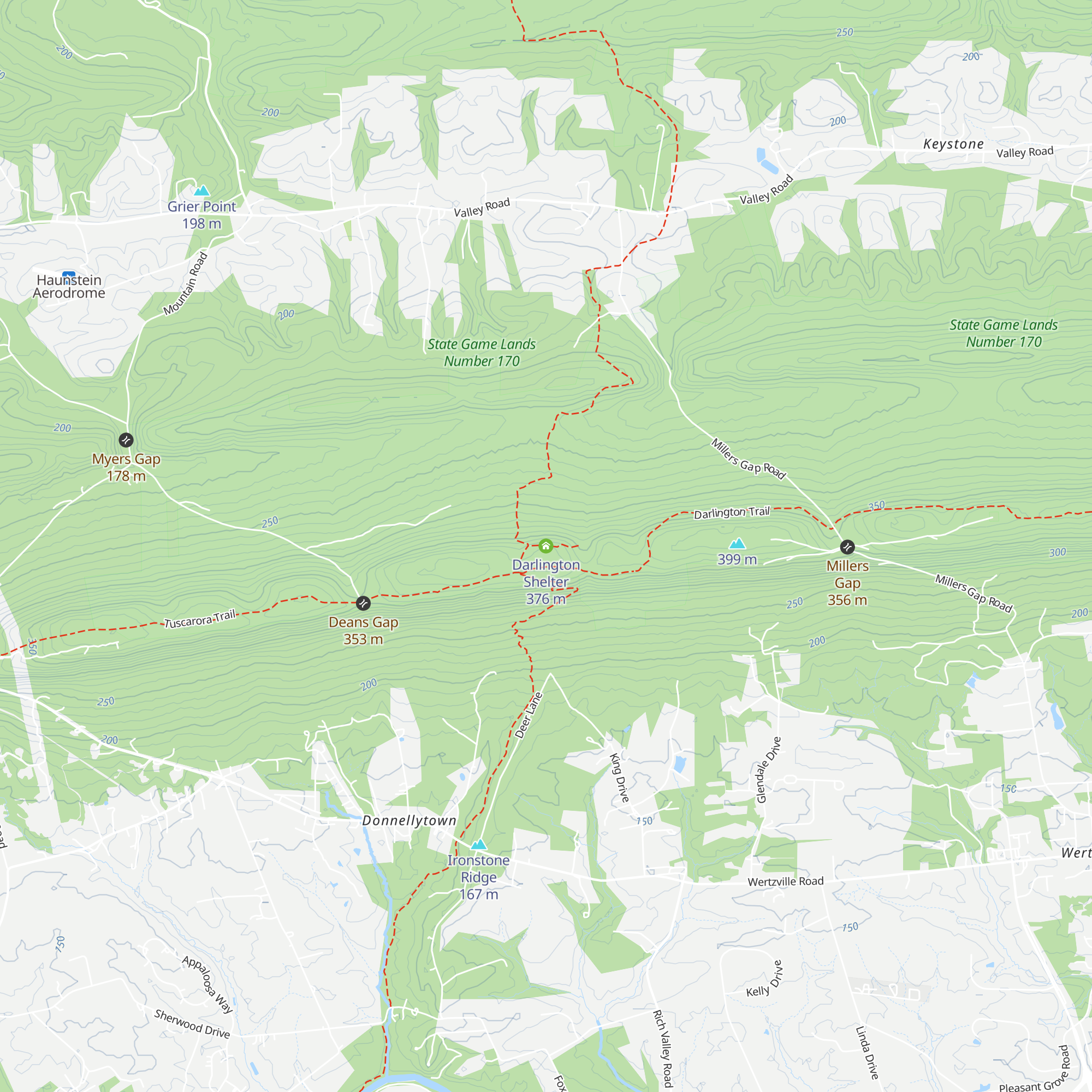 Darlington Shelter map