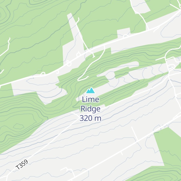 Map of Lime Ridge