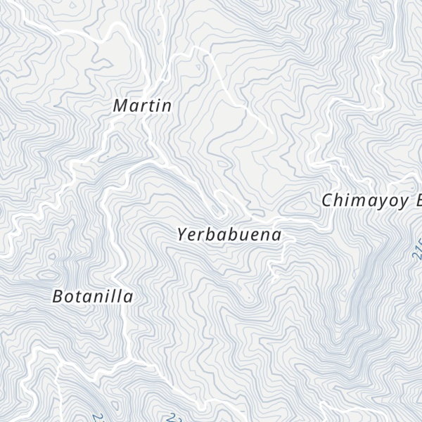 Map of Cerro Chamanal