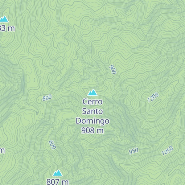 Map of Cerro Santo Domingo