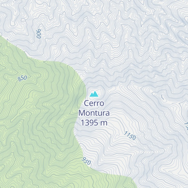 Map of Cerro Montura