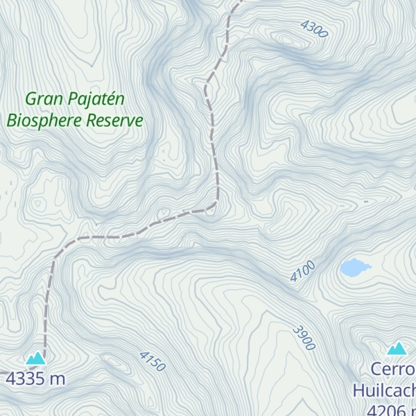 Map of Cerro del Sol