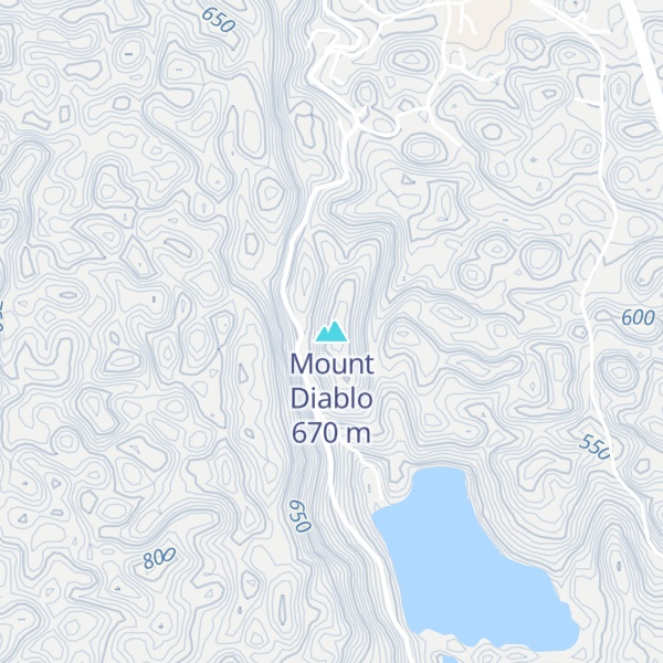 Map of Mount Diablo