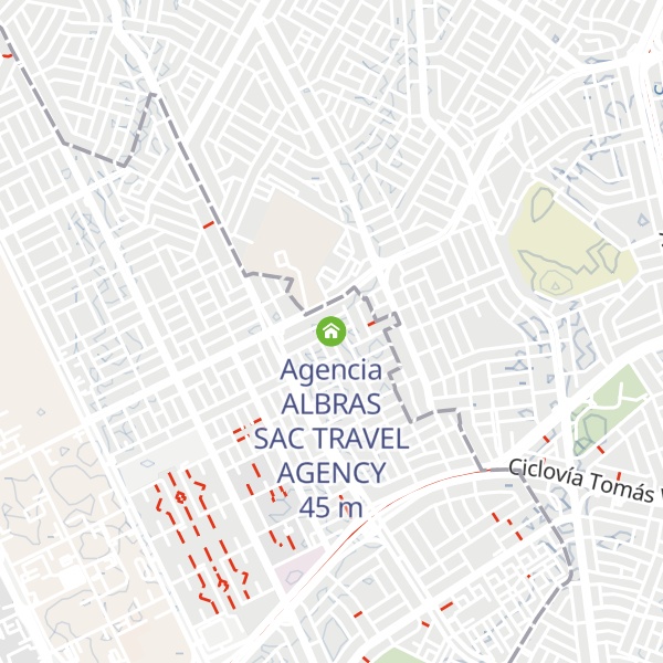 Map of Agencia ALBRAS SAC TRAVEL AGENCY