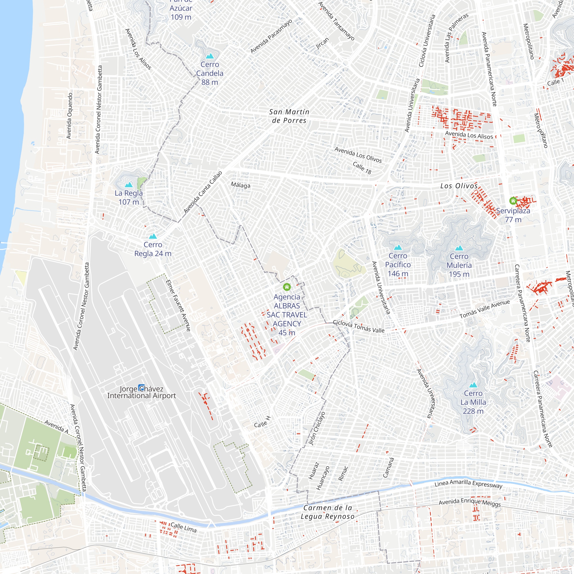 Agencia ALBRAS SAC TRAVEL AGENCY map