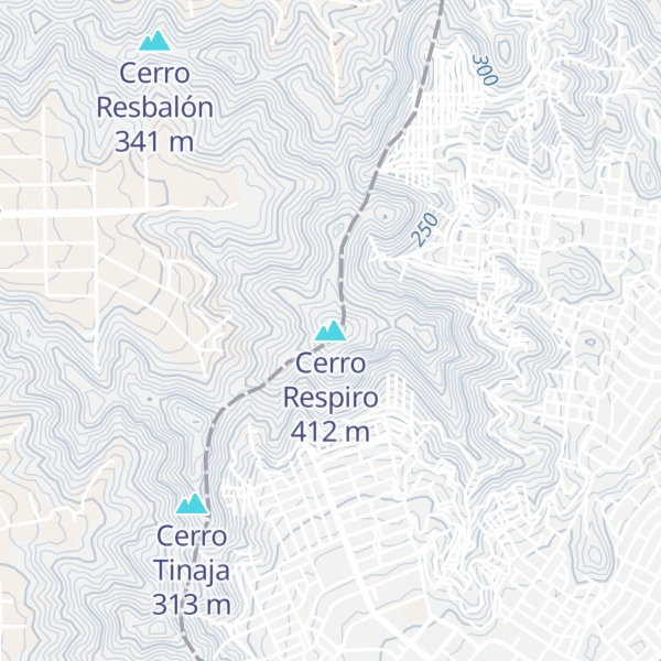 Map of Cerro Respiro