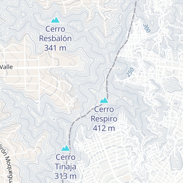 Map of Cerro La Cuchilla