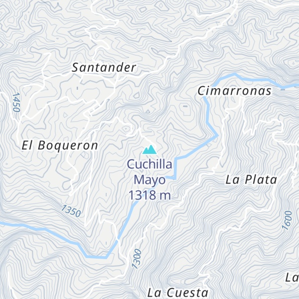 Map of Cuchilla Mayo