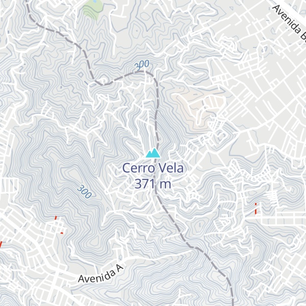 Map of Cerro Vela
