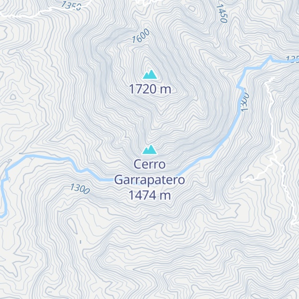 Map of Cerro Garrapatero