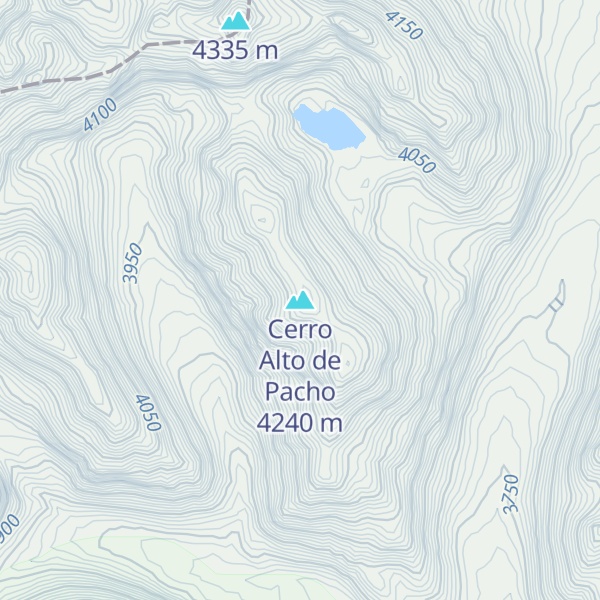 Map of Cerro Alto de Pacho
