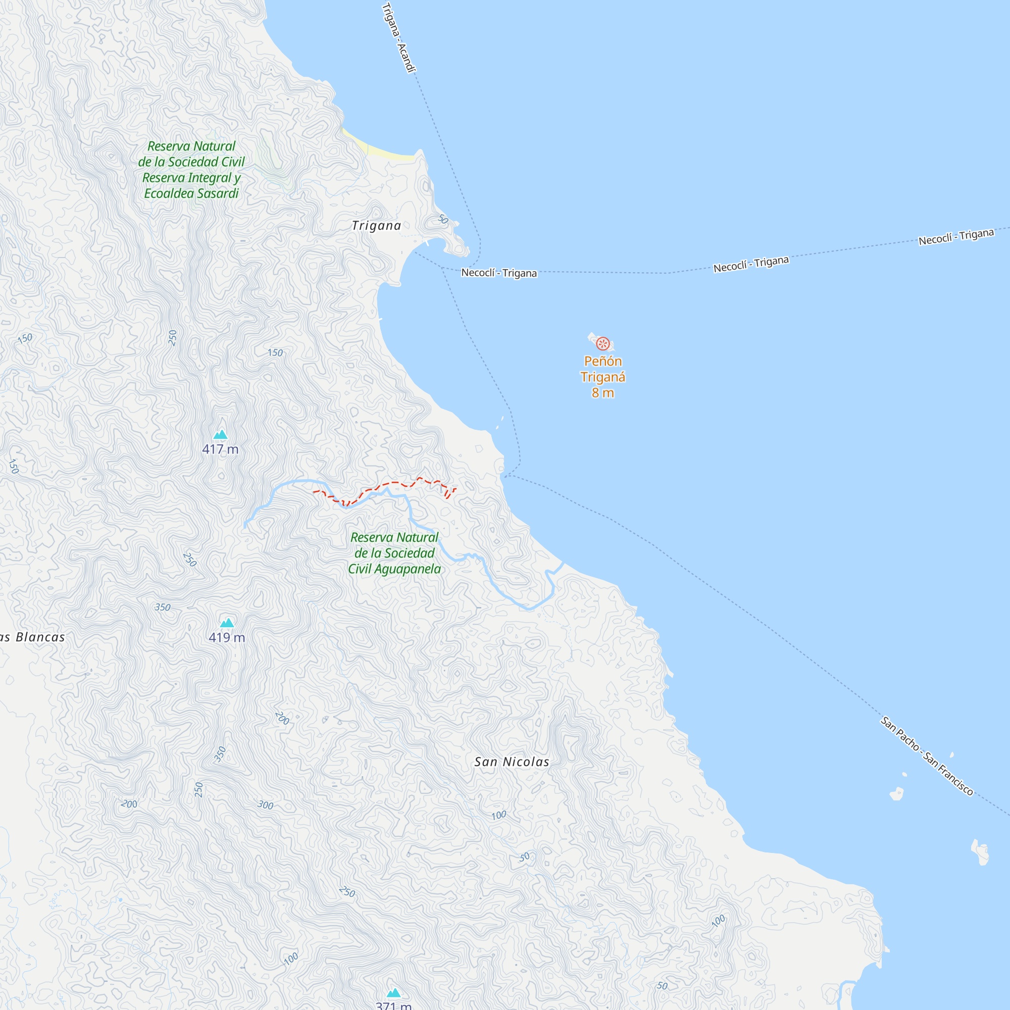 La Negra map