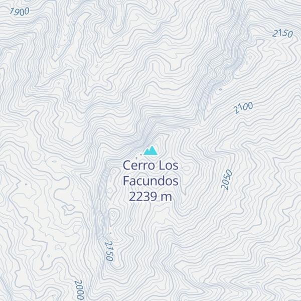 Map of Cerro Los Facundos