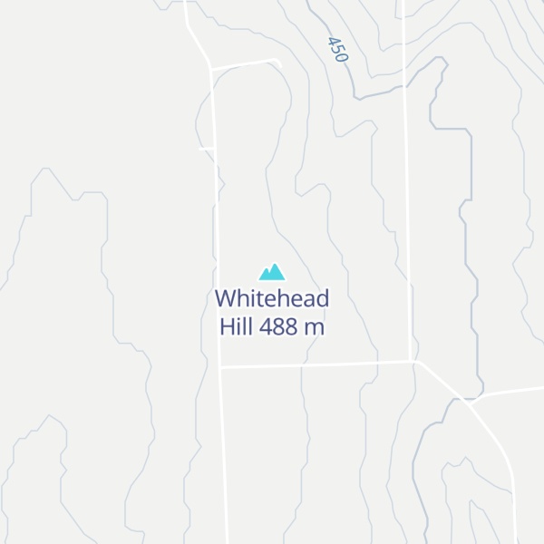 Map of Whitehead Hill