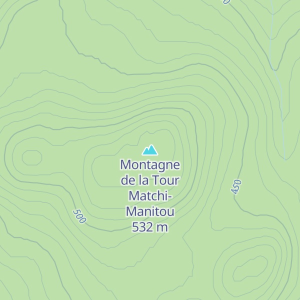 Map of Montagne de la Tour Matchi-Manitou