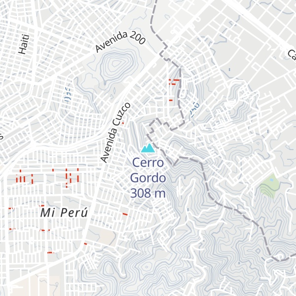 Map of Cerro Gordo