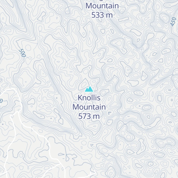 Map of Knollis Mountain