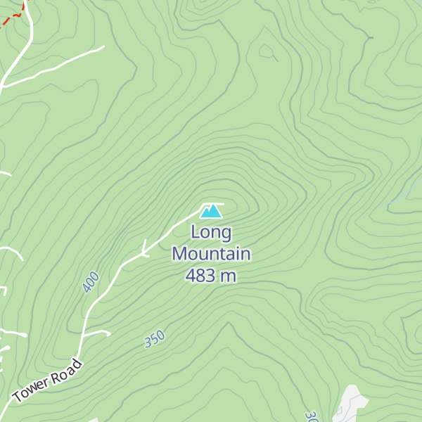 Map of Long Mountain