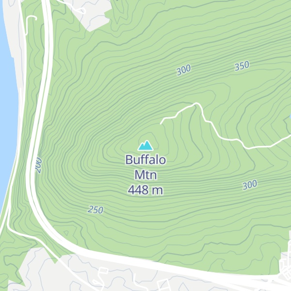 Map of Buffalo Mtn