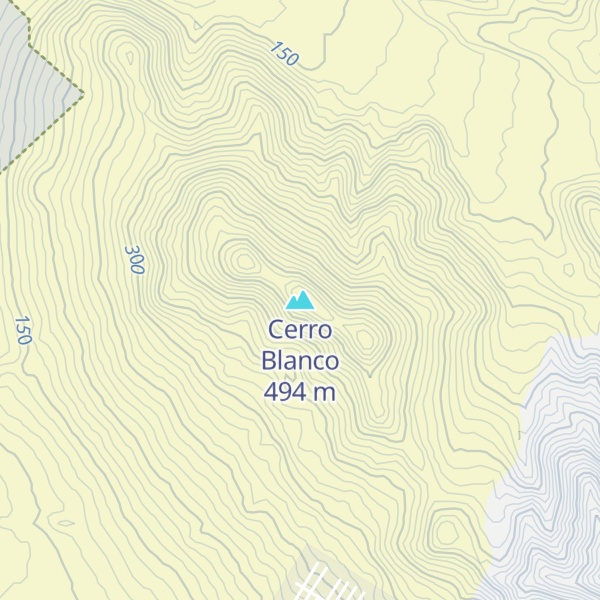 Map of Cerro Blanco