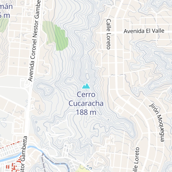 Map of Cerro Cucaracha