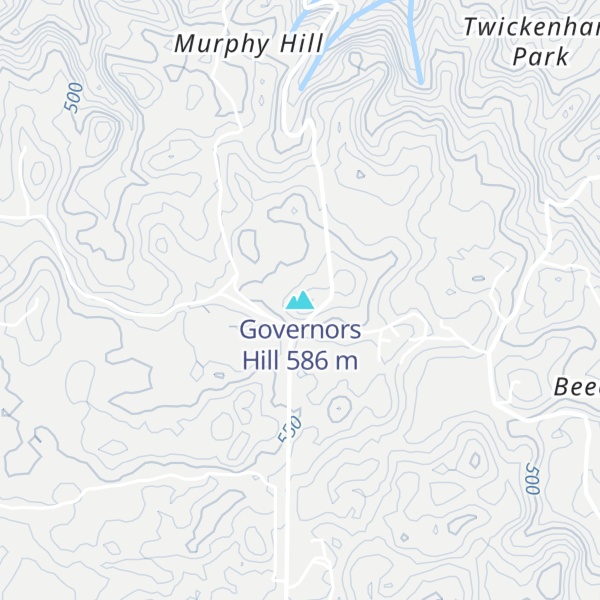 Map of Governors Hill