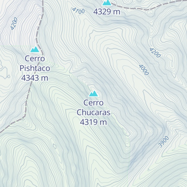 Map of Cerro Chucaras