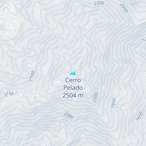 Map of Cerro Pelado