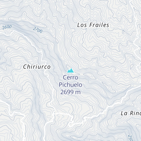 Map of Cerro Pichuelo
