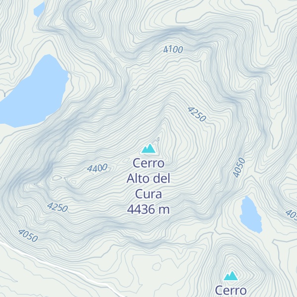 Map of Cerro Alto del Cura