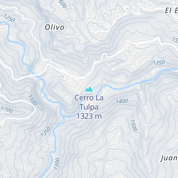 Map of Cerro La Tulpa