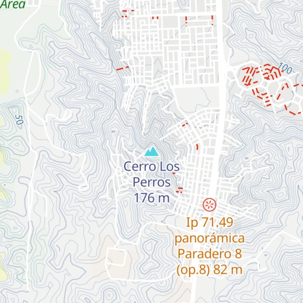 Map of Cerro Los Perros