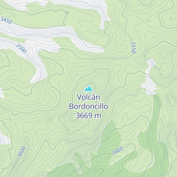 Map of Volcán Bordoncillo
