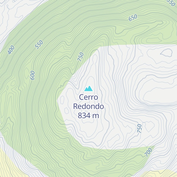 Map of Cerro Redondo