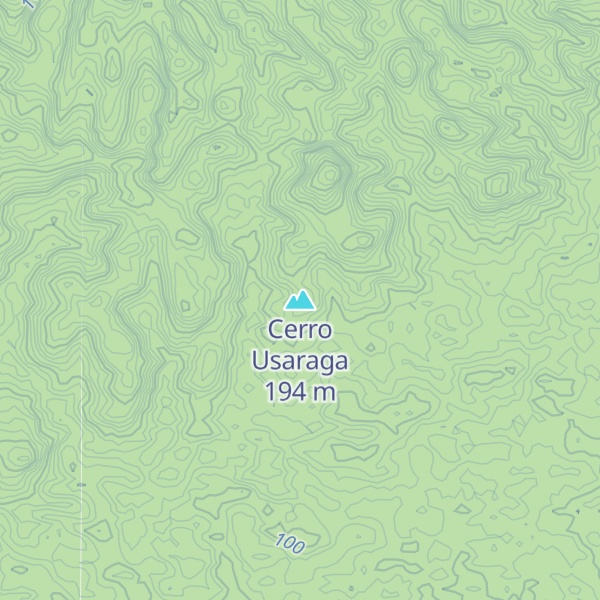 Map of Cerro Usaraga