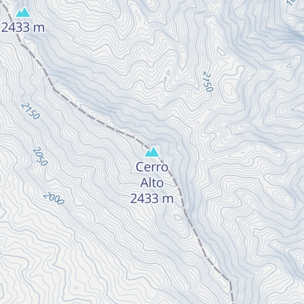 Map of Cerro Alto